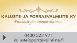 Kaluste- ja Porrasvalmiste Ky Ismo Rantalainen logo